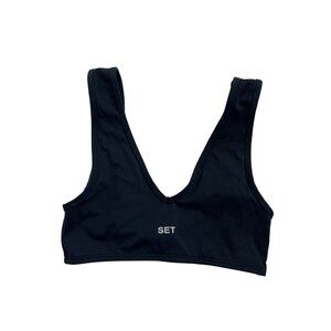 SET Active Sportbody Dip Bra in Blue